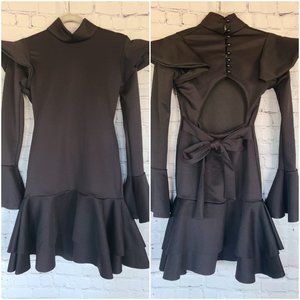 BRAND NEW ELEGEANT CHIC BLACK DRESS